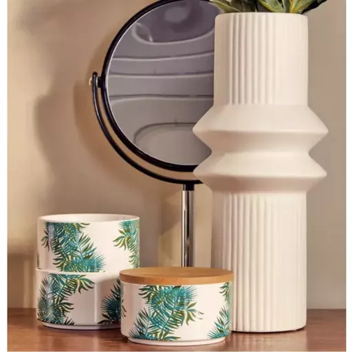 Textured Vase, Cosmo, Matt White