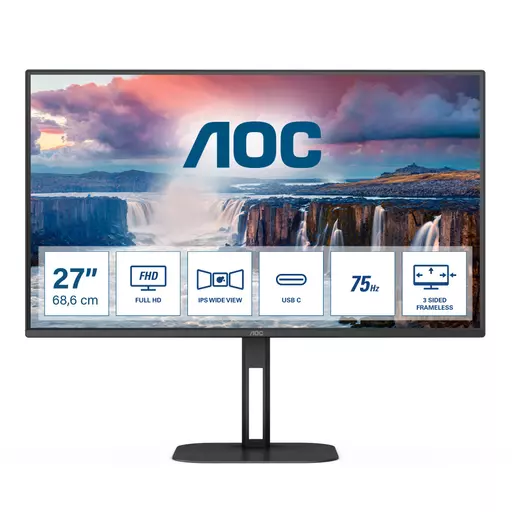 AOC V5 27V5CE computer monitor 68.6 cm (27") 1920 x 1080 pixels Full HD LED Black