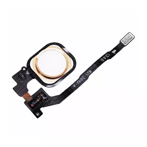 Home Button with Flex Cable & Adhesive (Gold) (CERTIFIED) - For iPhone 5S / SE