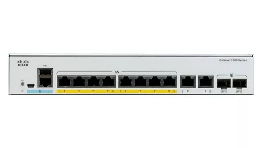 Cisco C1000-8P-2G-L Managed L2 Gigabit Ethernet (10/100/1000) Power over Ethernet (PoE) Grey