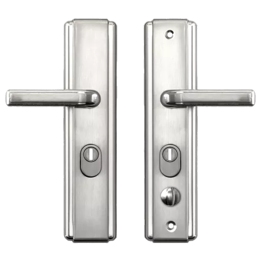 HOOPLY 5586 Square Backplate Lever Handles 68mm Centres