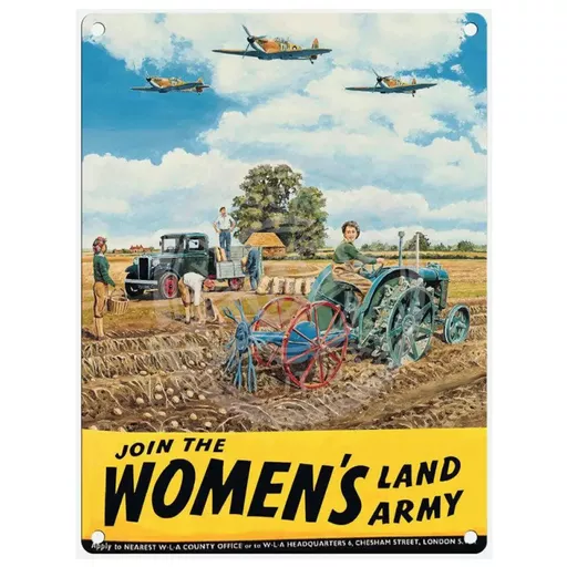 Join the Women's Land Army - Metal Sign
