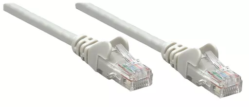 Intellinet Network Patch Cable, Cat6, 10m, Grey, CCA, U/UTP, PVC, RJ45, Gold Plated Contacts, Snagless, Booted, Lifetime Warranty, Polybag