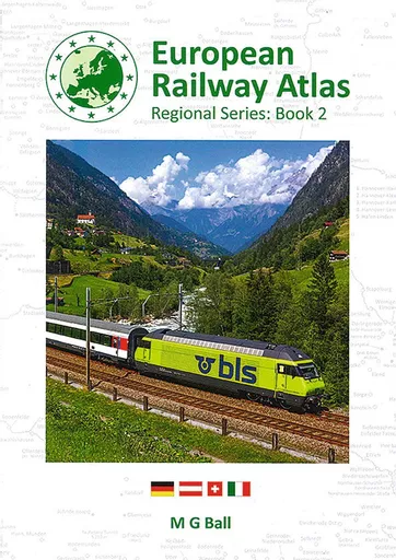 European Railway Atlas Regional Series: Book 2: Austria, Germany, Italy & Switzerland (Green Cover)
