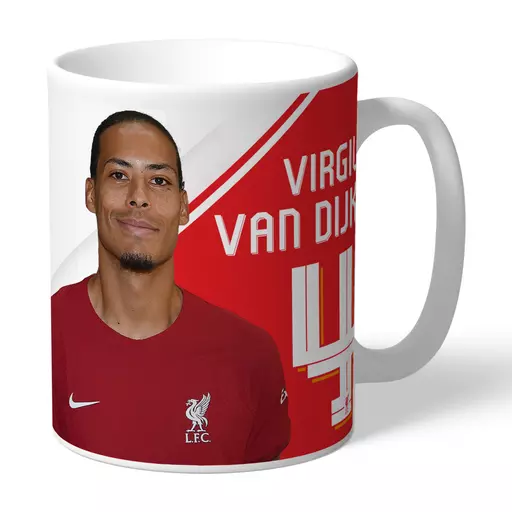 Liverpool FC Van Dijk Autograph Mug