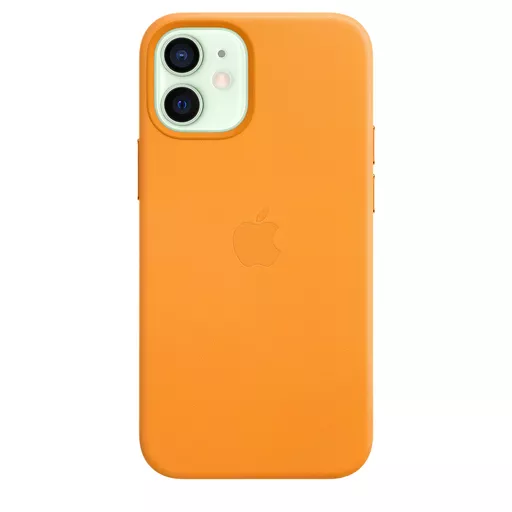 Apple iPhone 12 mini Leather Case with MagSafe - California Poppy