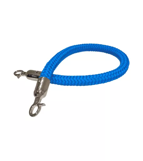 Blue Rope & Chrome Ends - 1000mm