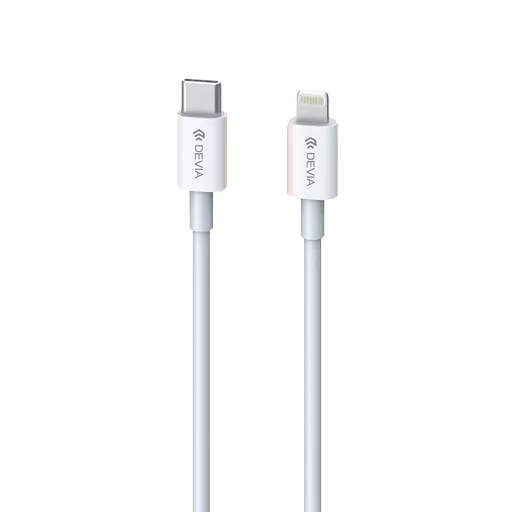 Devia - 1m (20W) Power Delivery - USB-C to Non-MFI Lightning Cable - White