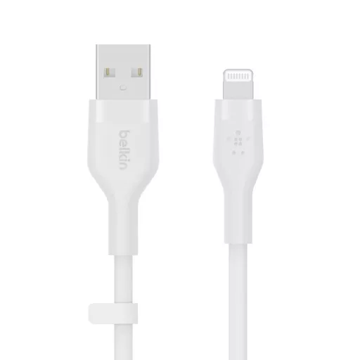 Belkin Cbl Scicone USB-A LTG 2M blc White