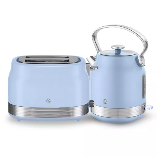Swan Retro Kitchen Set - Traditional Kettle and 2 Slice Toaster