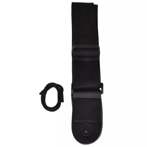Chord Guitar Strap Coarse Weave Nylon - Black