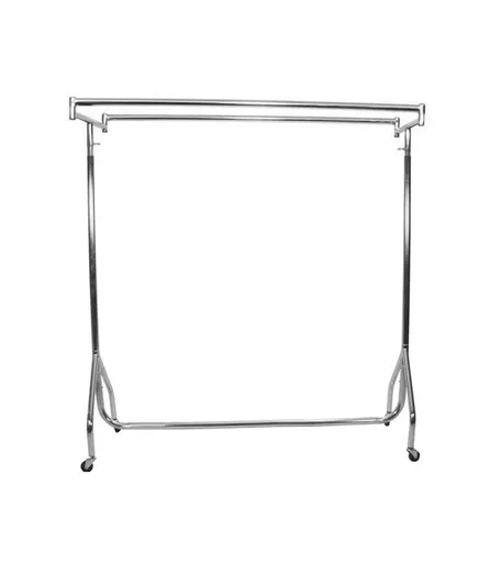 6ft Double Chrome Heavy Duty Clothes Rail