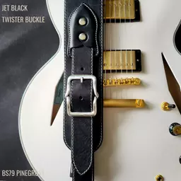 BS79 black bright twister guitar strap Pinegrove ANNO 135646.jpg
