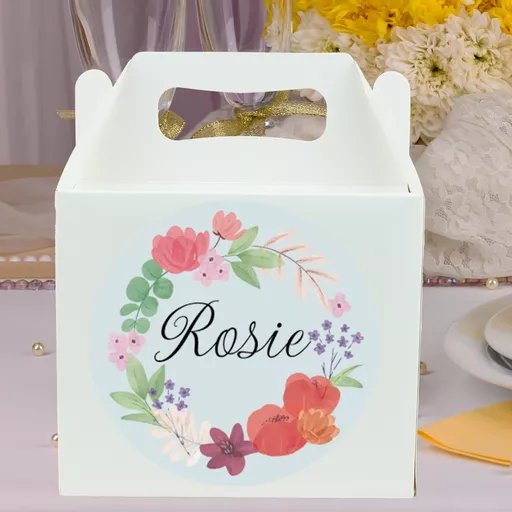 Children's Wedding Activity Box with Bold Flowers