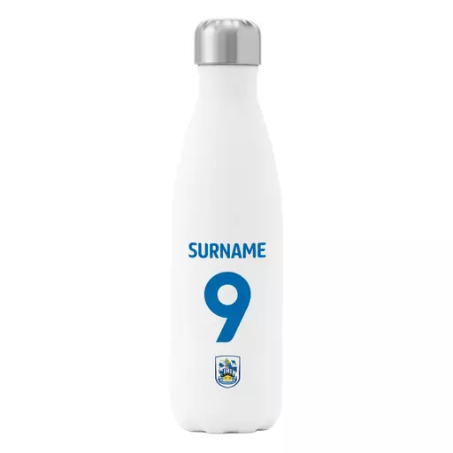 Huddersfield Town AFC Back of Shirt Insulated Water Bottle - White