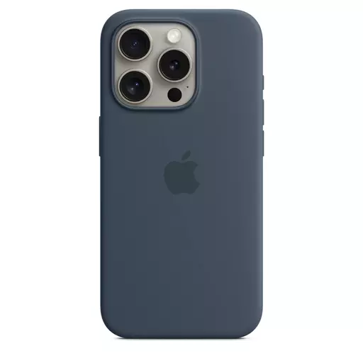 Apple iPhone 15 Pro Silicone Case with MagSafe - Blue