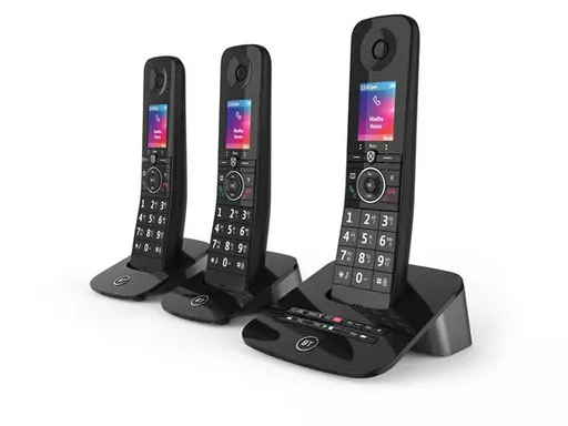 British Telecom D93XWS00 DECT telephone Caller ID Black