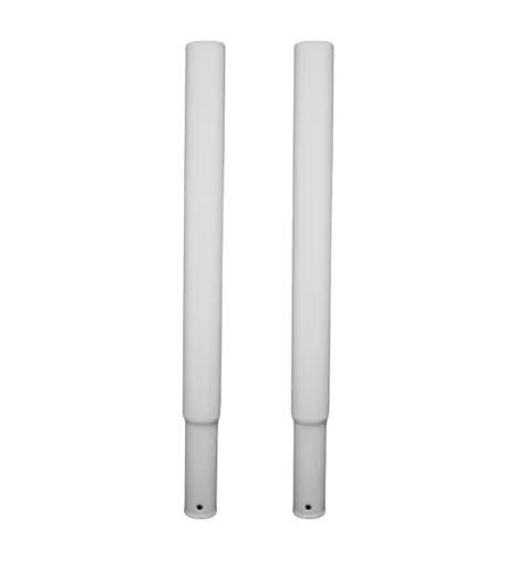 30cm White Height Extension Posts for Heavy Duty Clothes Rail (Pair)