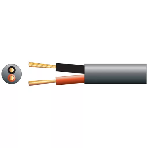 Mercury 100V Line Speaker Cable 2 x 1.15mm 100m - Black