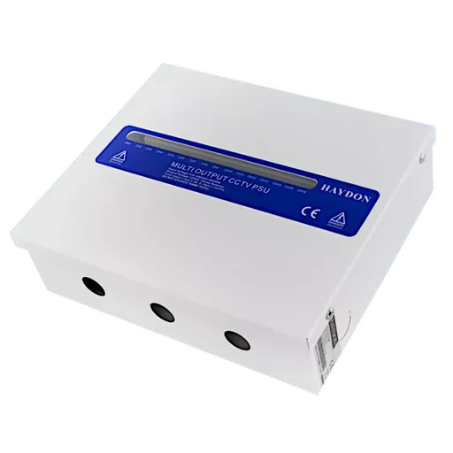 HAYDON MARKETING CCTV Boxed Power Supply Multi Way Flexible Up To 16 Way 12VDC Max Output 10Amp
