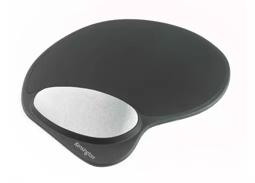 Kensington Memory Gel Mouse Pad with Integral Wrist Support - Black/Grey