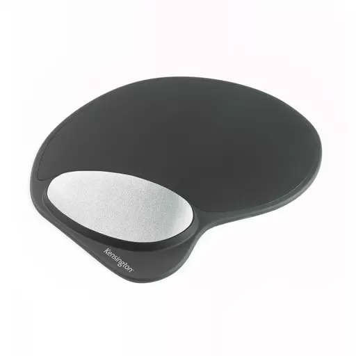 Kensington Memory Gel Mouse Pad with Integral Wrist Support - Black/Grey