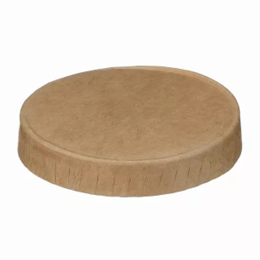 1OZ KRAFT PAPER PORTION POT LID (PE LINED) - (1X2000)