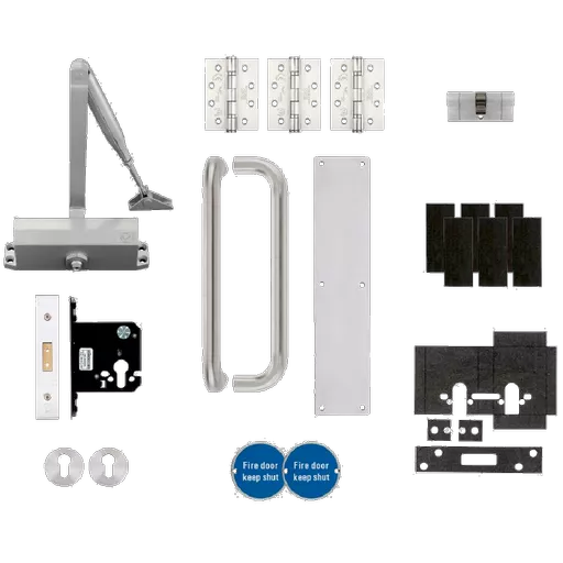ZOO Architectural Fire Door Pack For Corridor Door (Locking) KITA1-FDP-A1