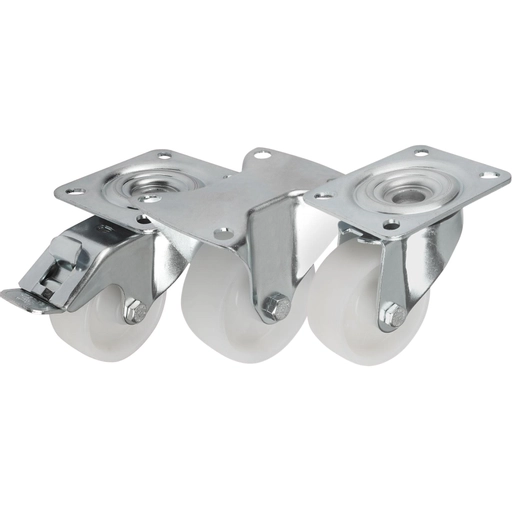 K1770- Steel Plate Swivel & Fixed Castors With Polyamide Wheels