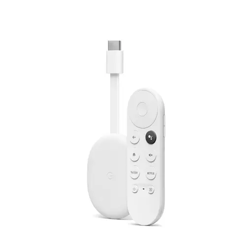 Google Chromecast with GoogleTV 4K Ultra HD Android HDMI White