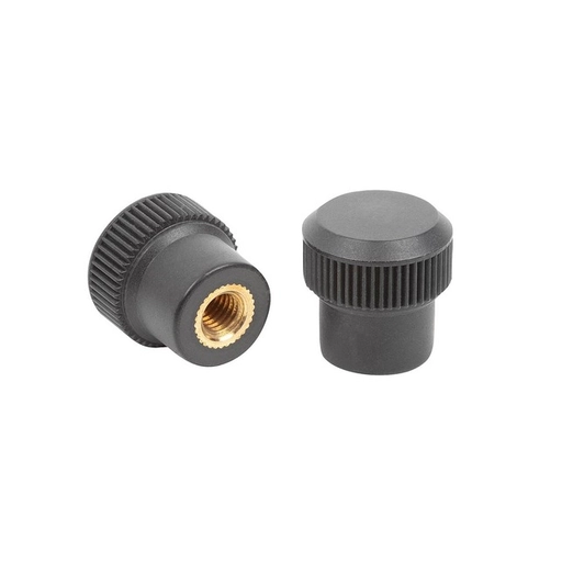 K0142 - Plastic Knurled Knobs In Duroplastic Thread Size M3-M6