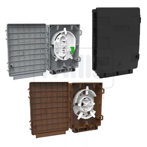 HellermannTyton CWB Customer Wall Box with 1 x LC/APC DX Adaptor