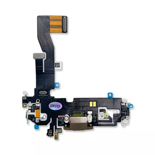 Charging Port Flex Cable (Gold) (CERTIFIED - Aftermarket) - For iPhone 12 Pro