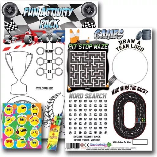 GRAND PRIX FUN ACTIVITY Pack - Pack of 100 - MP3437
