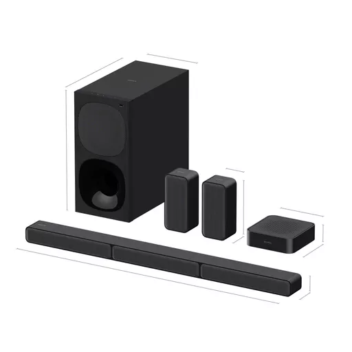 Sony HTS40R.CEK soundbar speaker Black 5.1 channels 600 W