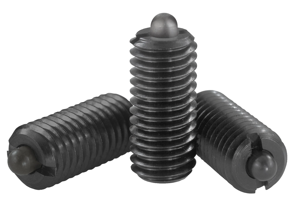 K0317 Inch - Spring Plungers With Hex Socket And Thrust Pin In Steel