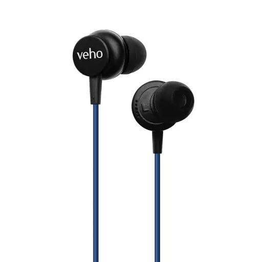 Veho Z-3 In-Ear Stereo Headphones with Built-in Microphone and Remote Control – Black (VEP-104-Z3-B)