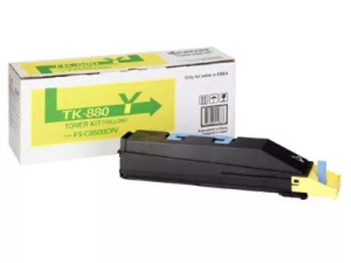 Kyocera 1T02KAANL0/TK-880Y Toner yellow, 18K pages ISO/IEC 19798 for Kyocera FS-C 8500