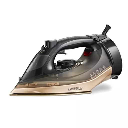 Ceraglide 2800W Steam Iron Black and Gold