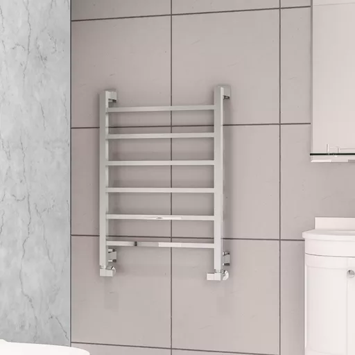 Loxley 800 x 600mm. Towel Rail Chrome