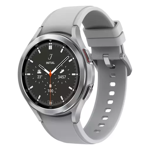 Samsung Galaxy Watch4 Classic 3.56 cm (1.4") OLED 46 mm Digital 450 x 450 pixels Touchscreen Silver Wi-Fi GPS (satellite)