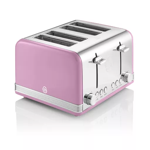 4 Slice Retro Pink Toaster