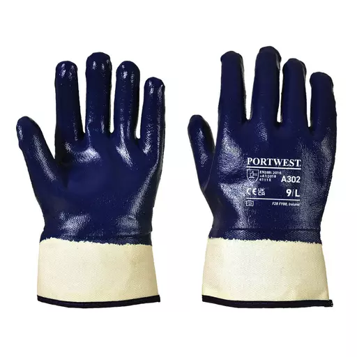 Grip Nitrile Fully Dipped Safety Cuff