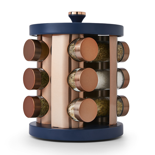 Photos - Food Container Tower Cavaletto 12 Jar Rotating Spice Rack Midnight Blue T826022MNB 