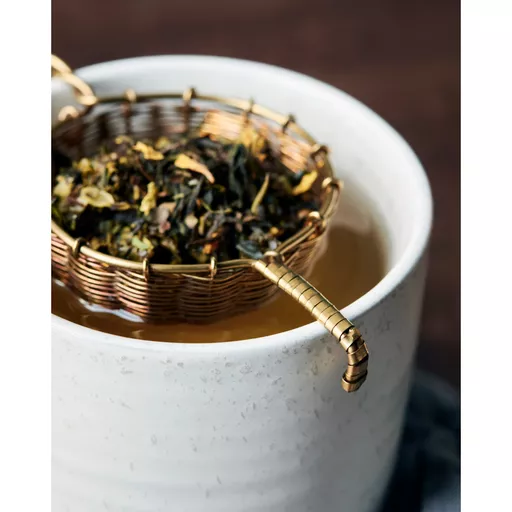 Tea Strainer, Presentation, Gold
