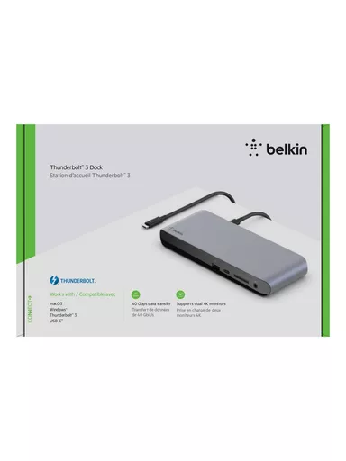 Belkin Thunderbolt 3 Dock Pro Wired Black