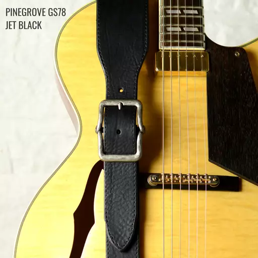 GS78 Leather Guitar Strap With Feature Buckle