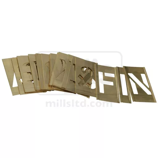 Set of Brass Interlocking Stencils