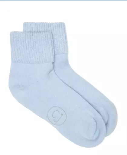 Cyberjammies BED SOCKS   Bamboo   Light Blue   Ivory