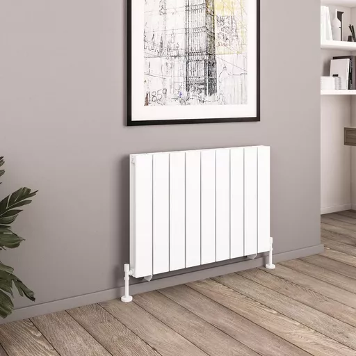 Queenswood 600 x 873 Aluminium Radiator Matt White